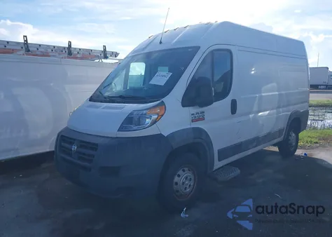2017 Ram Promaster 1500 High Roof 136 Wb из США, поврежденный, VIN 3C6TRVBGXHE519433